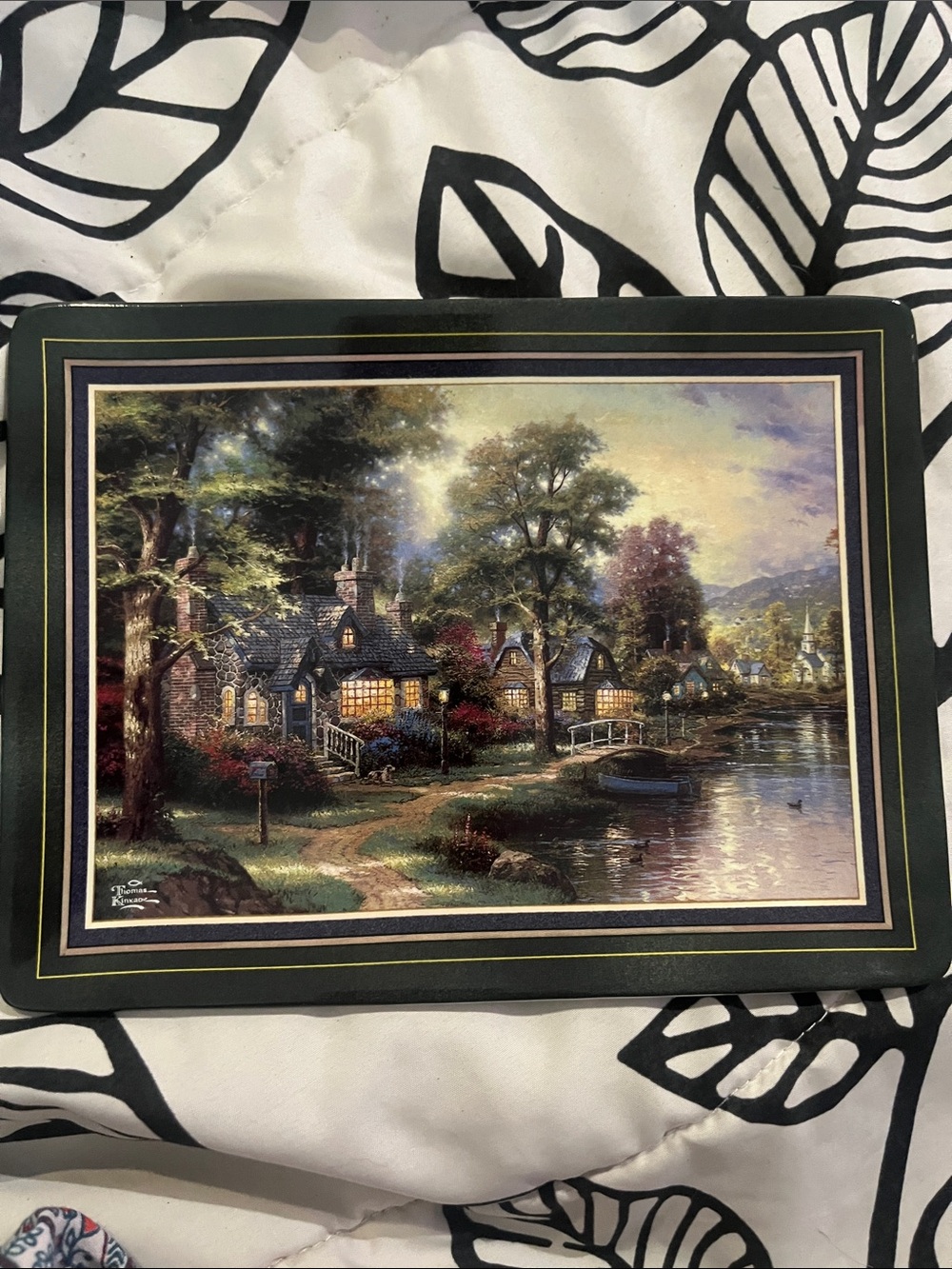 Thomas Kinkade Hometown Memories “Hometown Lake” limited edition plate